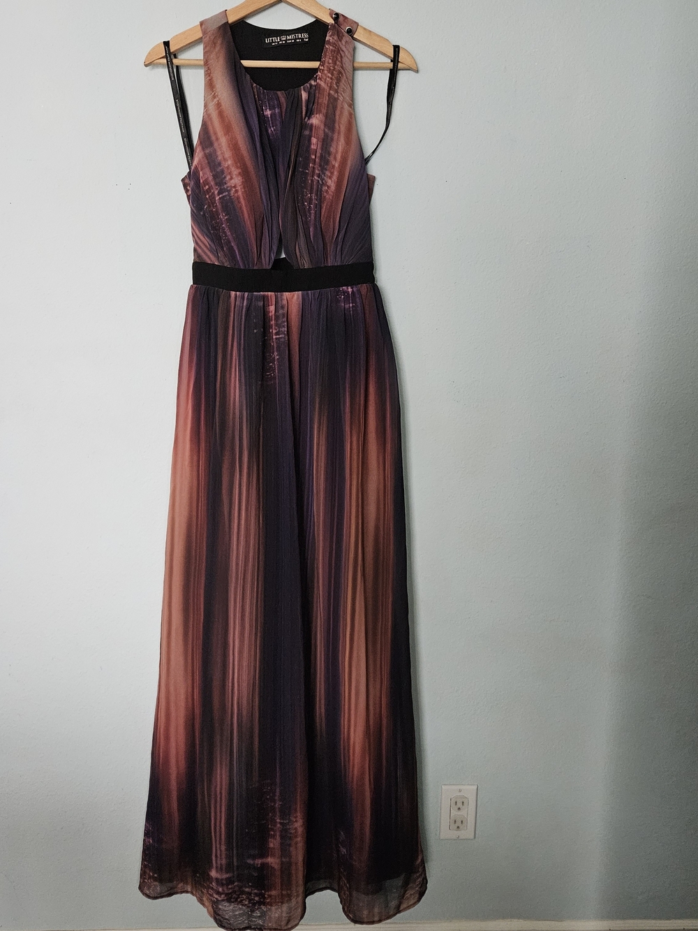 Little Mistress Plum and Rose Gradient Maxi Dress